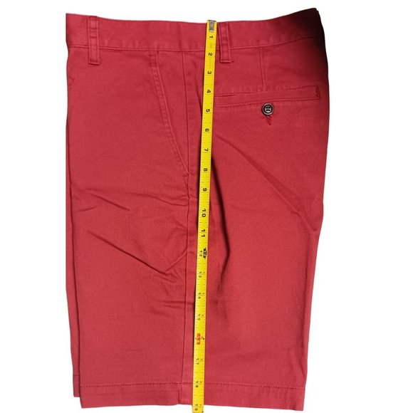 Dockers Men's Perfect Classic Fit Shorts Bank Red Size 29 New - Picture 6 of 16